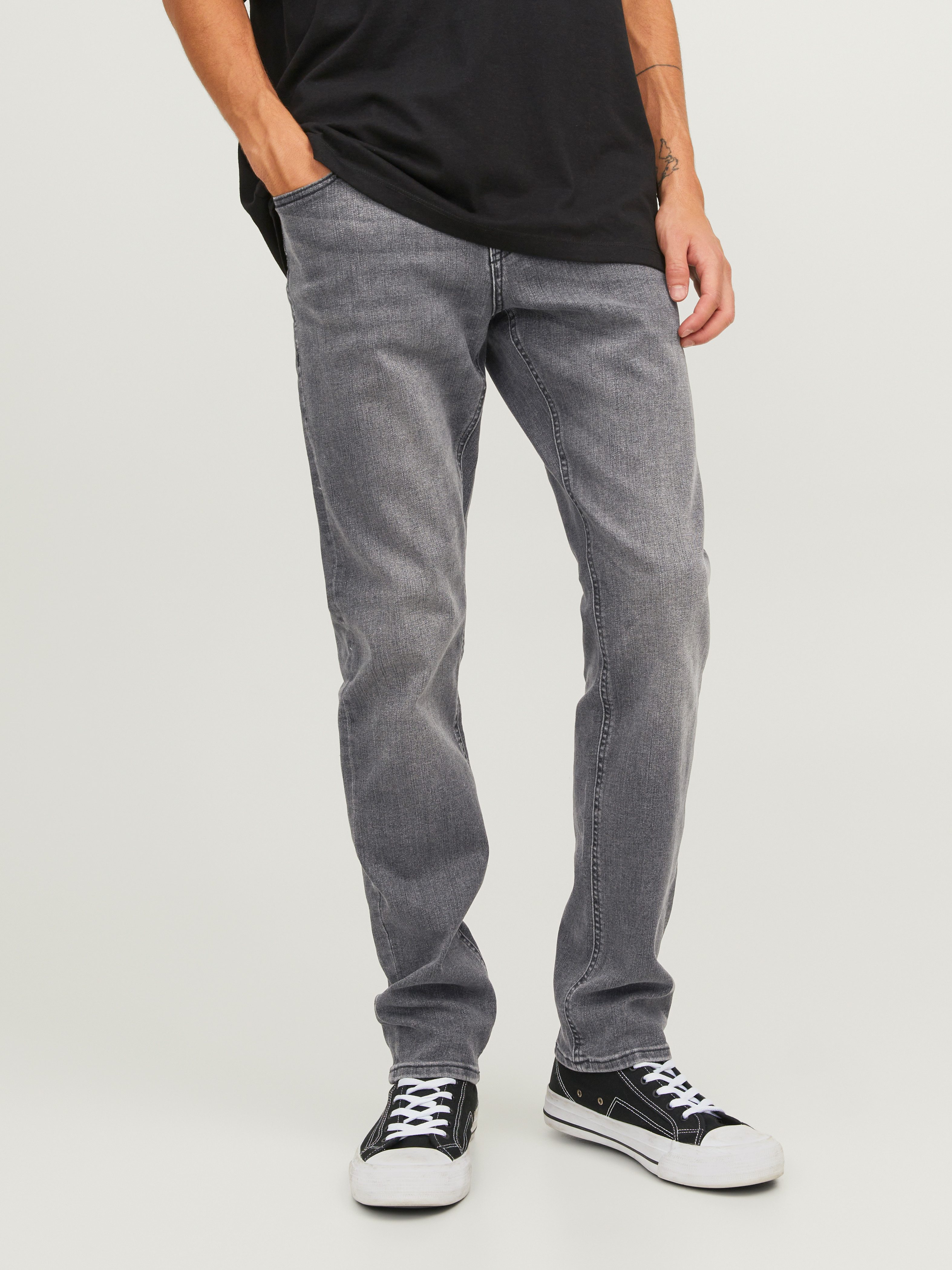 Jack & Jones Slim-fit-Jeans JJIGLENN mit Used-Look und Stretchkomfort Abriebeffekte, modisch, slim fit, Baumwollmischung – Bild 2 von 5