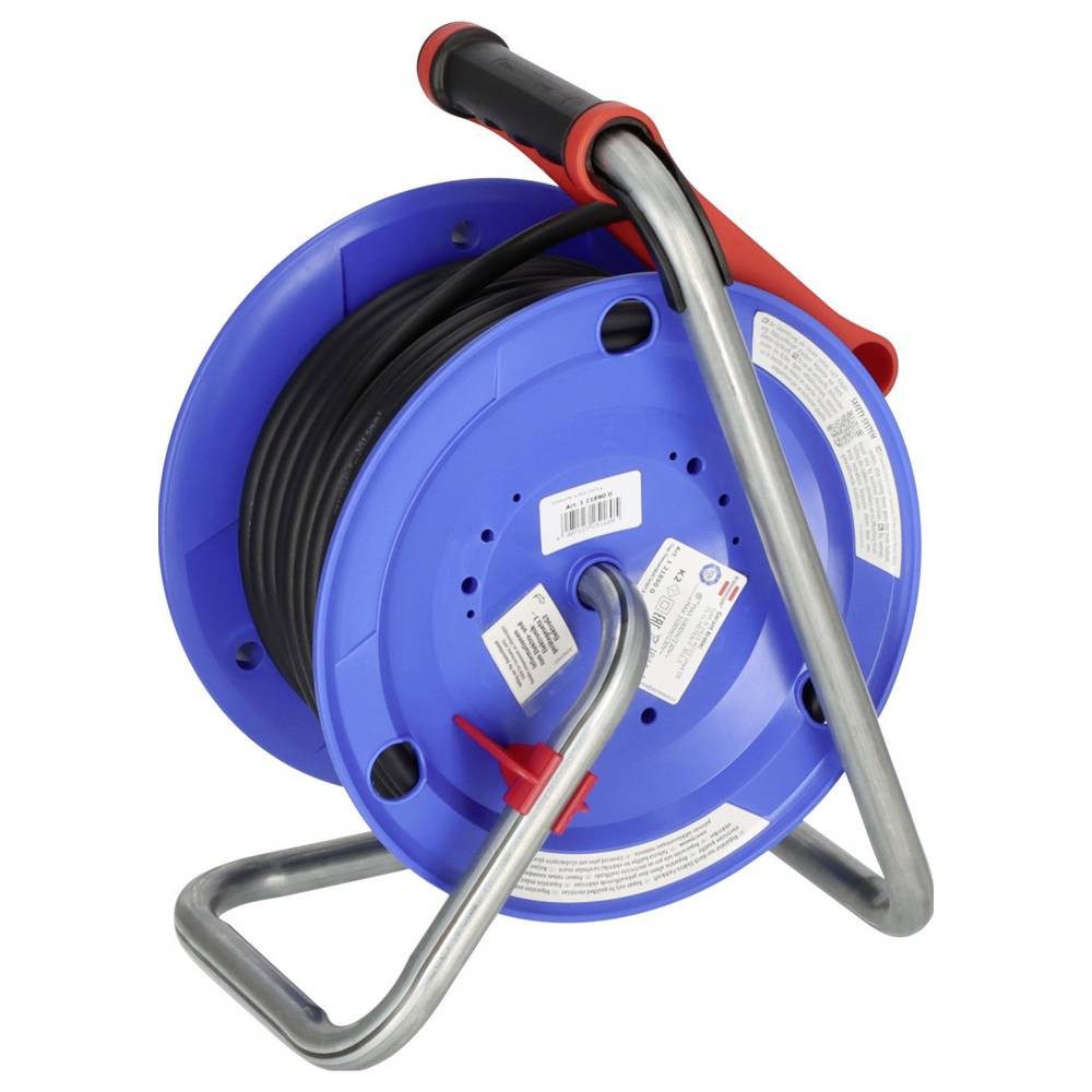 Brennenstuhl Baustellen-Kabeltrommel 25 m Garant 3G1.5 1218900 Kabeltrommel, Bretec Drehkontakt-Komfort