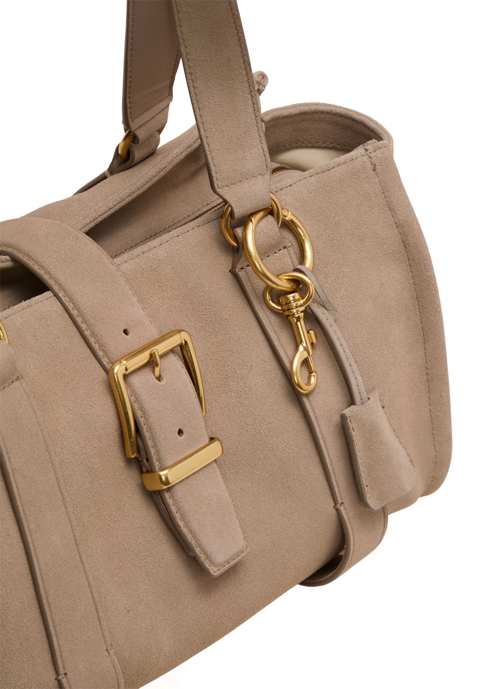 Marc O'Polo Shopper aus weichem Veloursleder