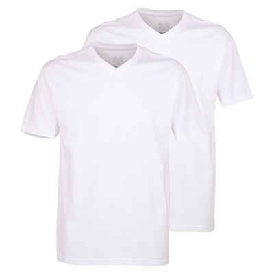 CECEBA T-Shirt Maverick (2-tlg) V-Ausschnitt, kurzarm, Baumwolle, im 2er Pack