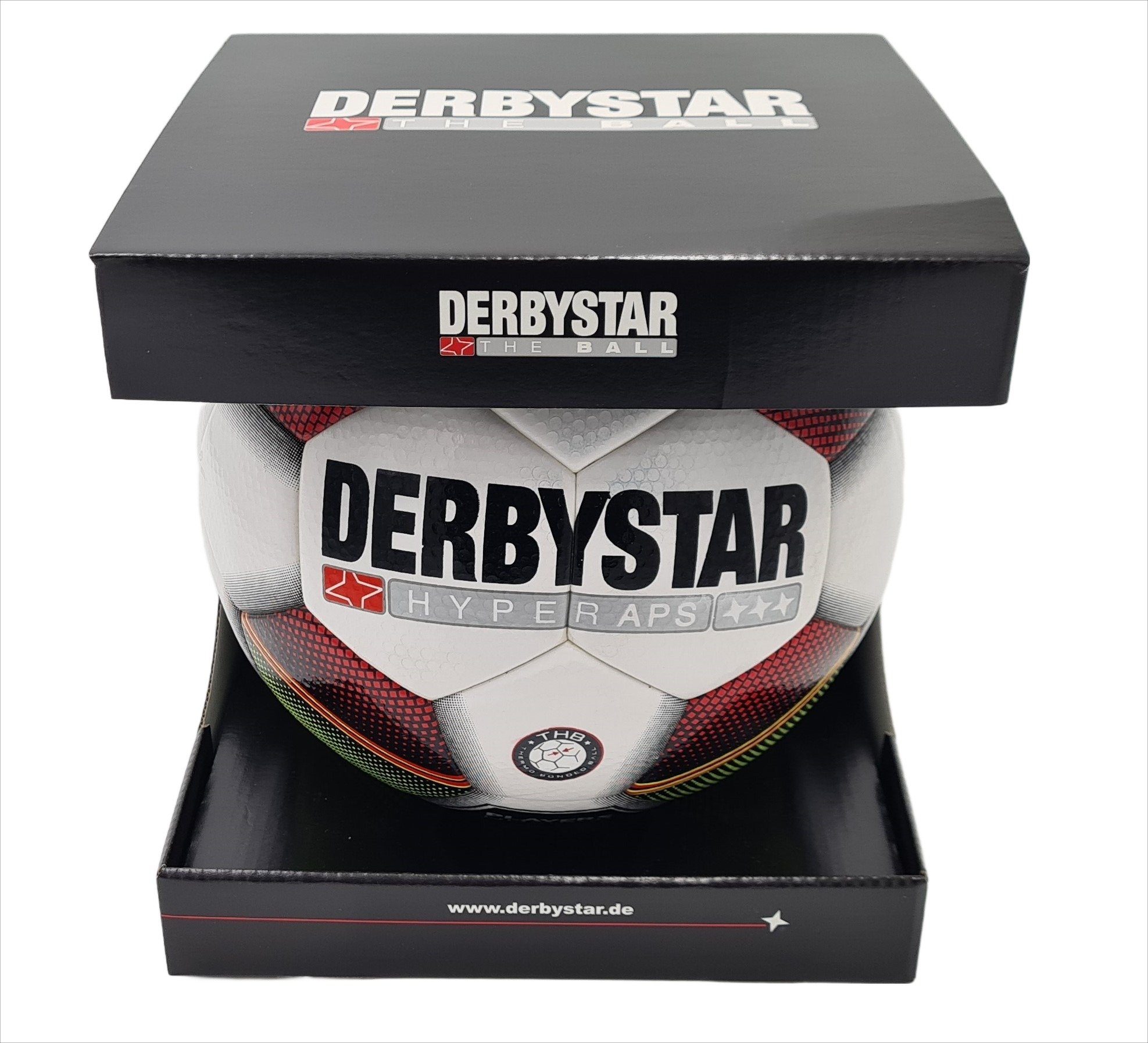 Derbystar Fußball Hyper APS Spielball Matchball / Geschenkbox in