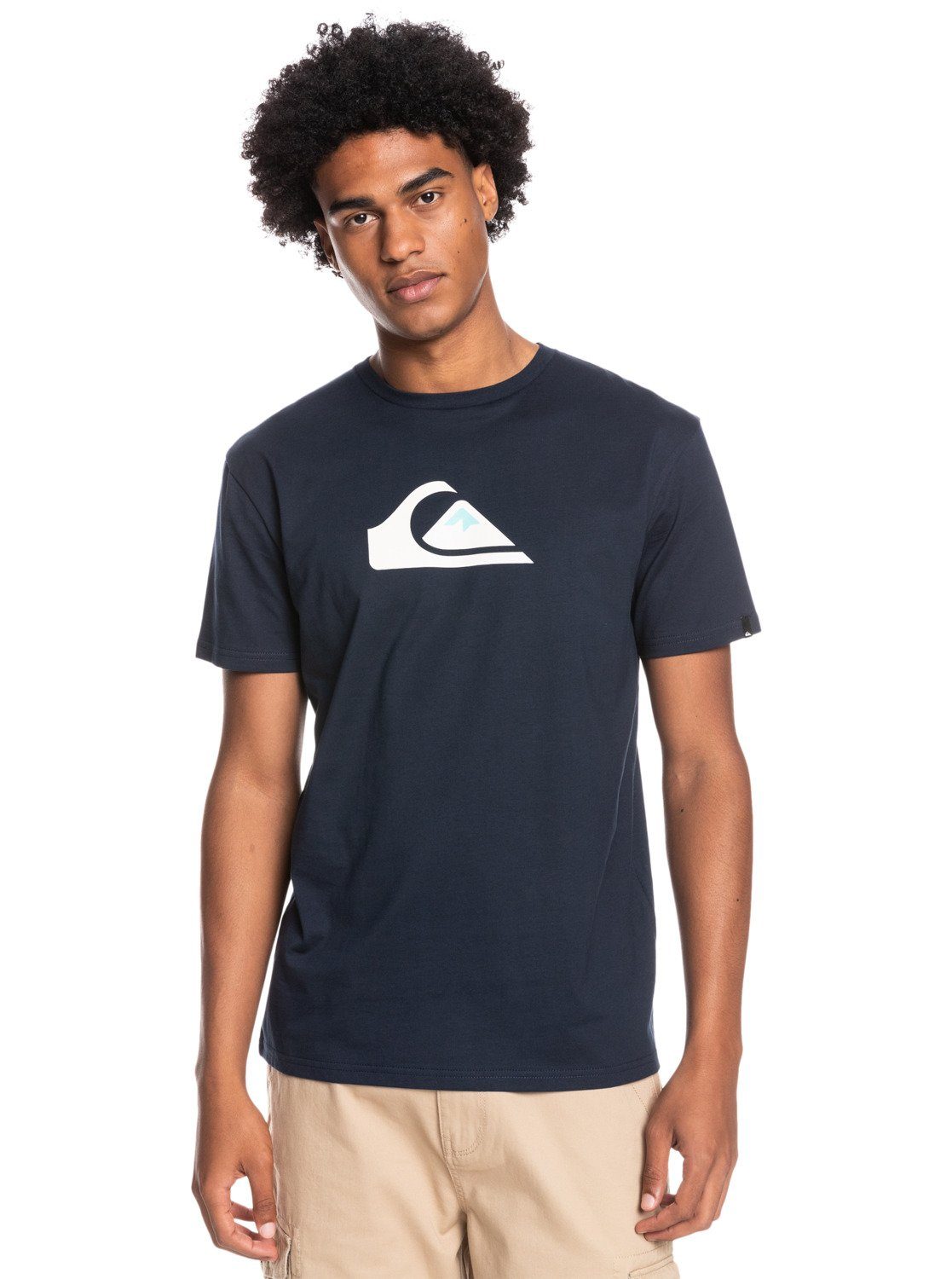 Quiksilver T-Shirt Comp Logo Navy Blazer