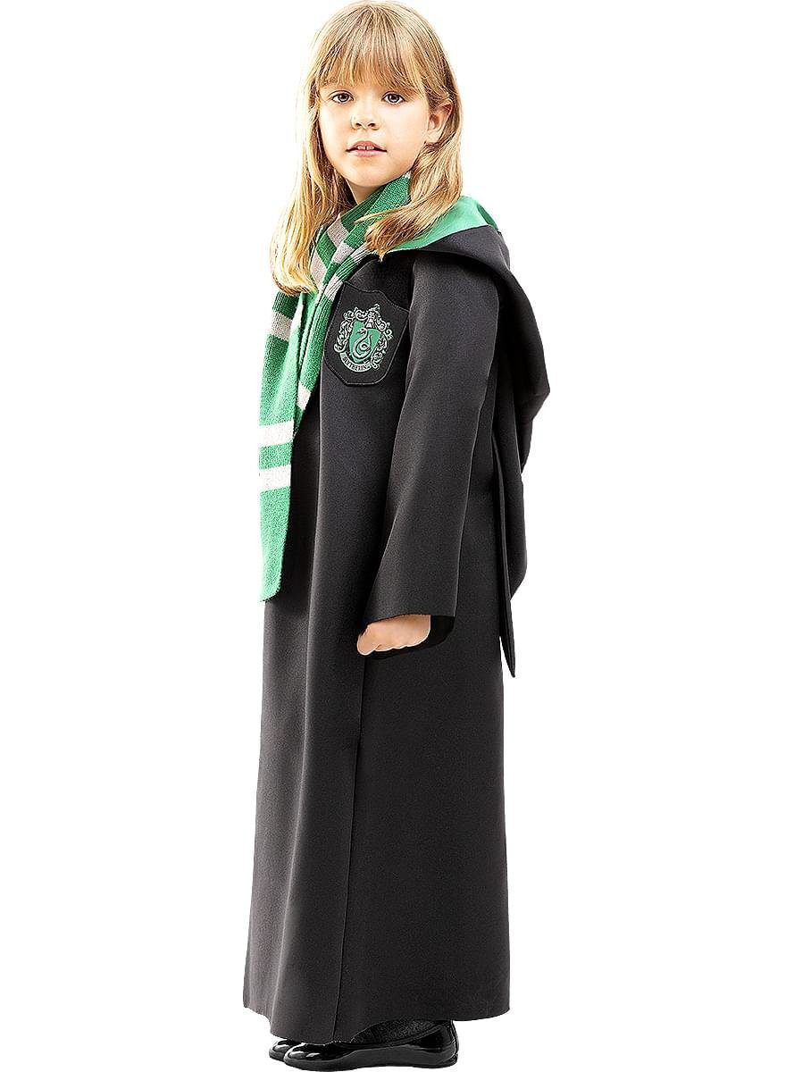 Metamorph Wizard Costume Harry Potter – Slytherin Cloak for Children, Authentic Cape for Wizard Students of Slytherin House