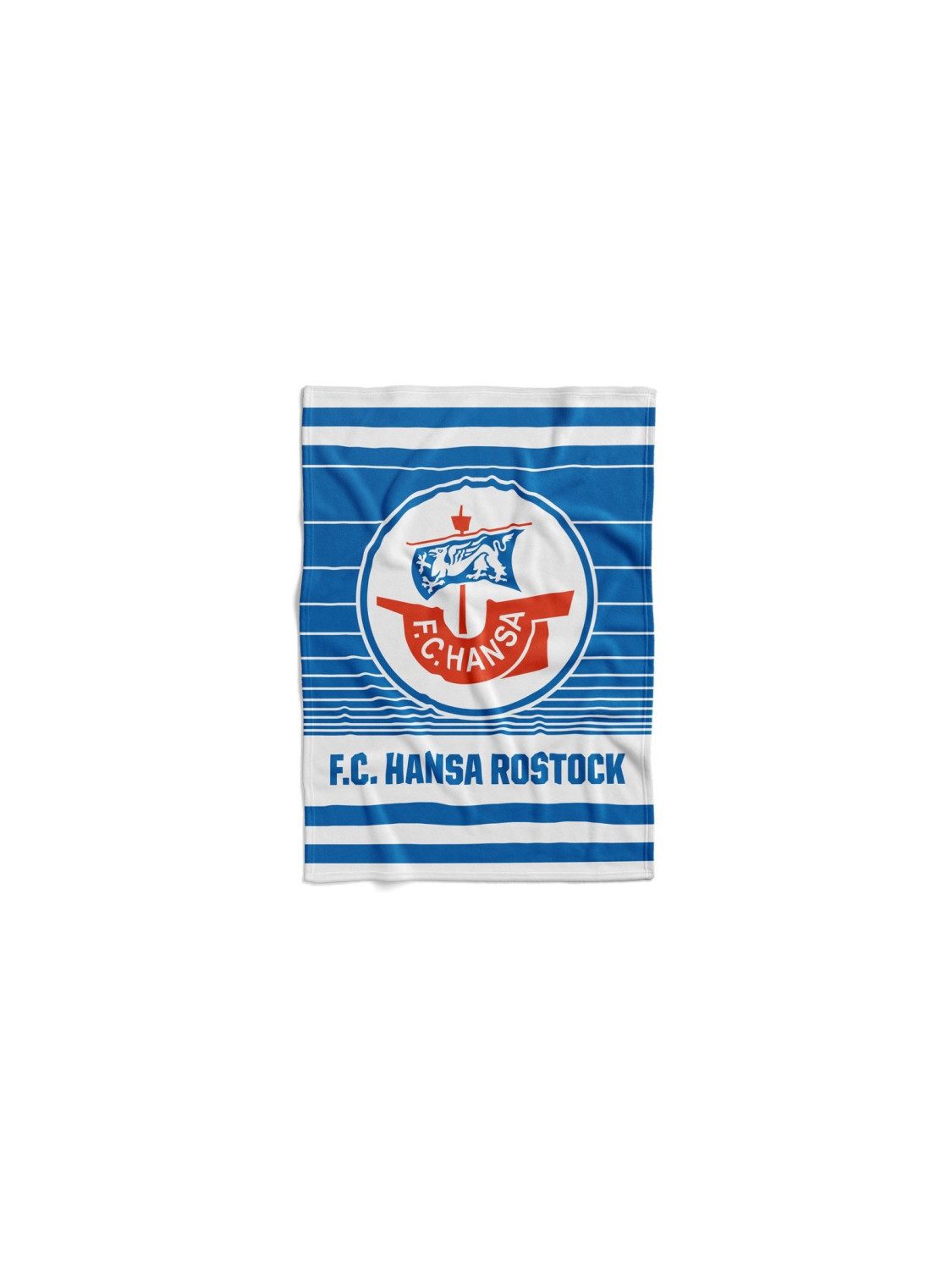 FC Hansa Rostock Tagesdecke Hansa Rostock Veloursdecke Logo