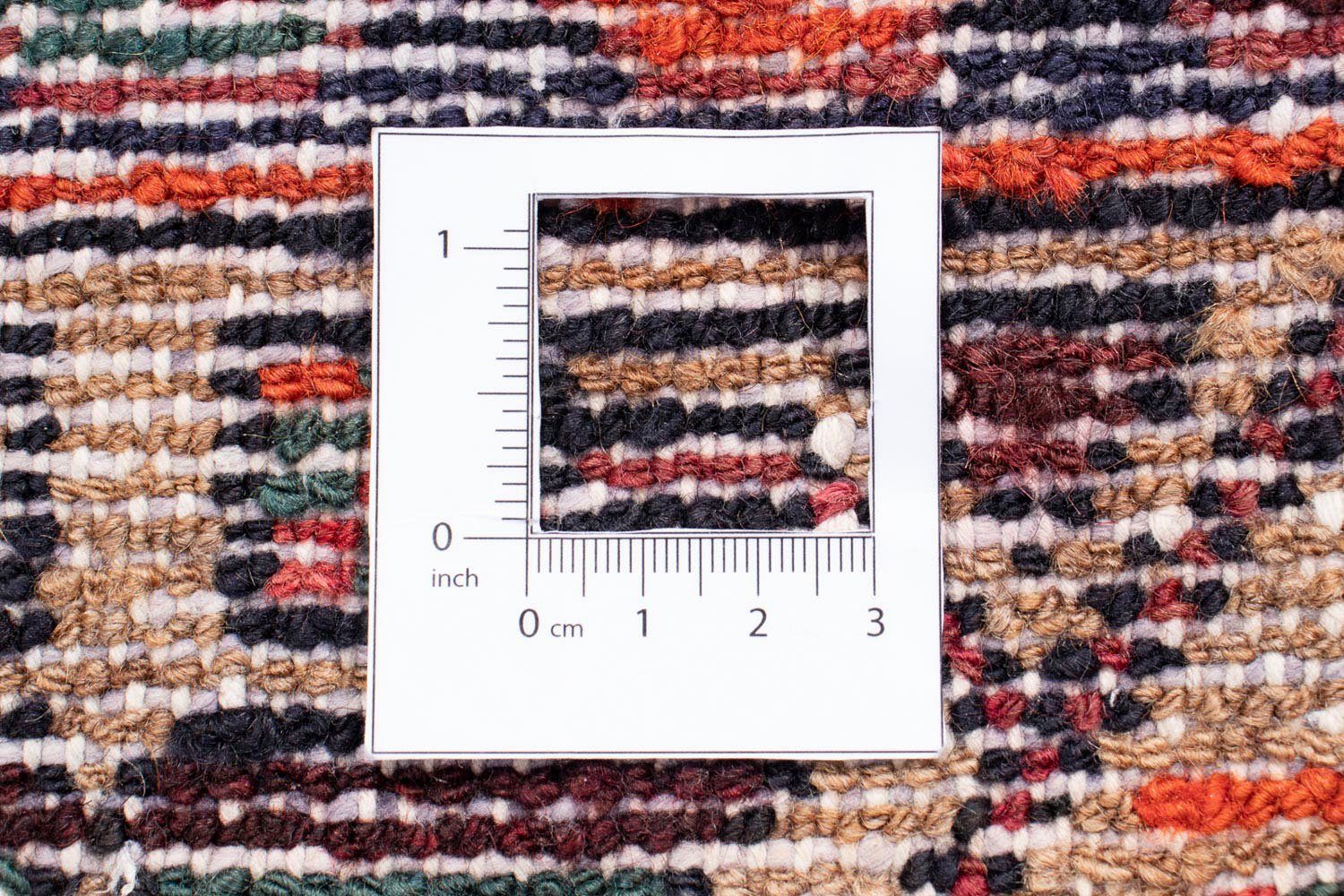 Orientteppich Perser - Nomadic - morgenland, Zertifikat Handgeknüpft, mm, cm x Wohnzimmer, dunkelrot, Höhe: rechteckig, Einzelstück 144 10 mit - 221