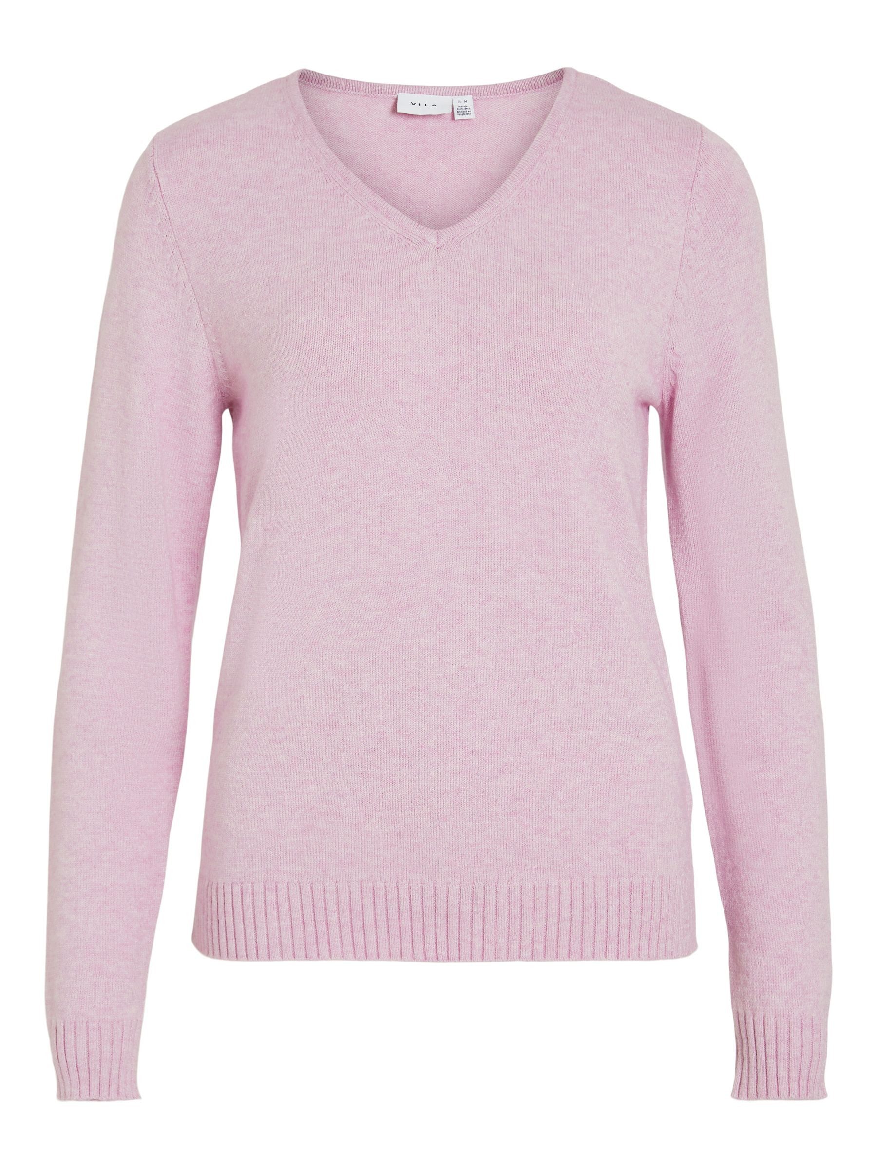 Vila Strickpullover Dünner Strickpullover Basic Stretch günstig online kaufen
