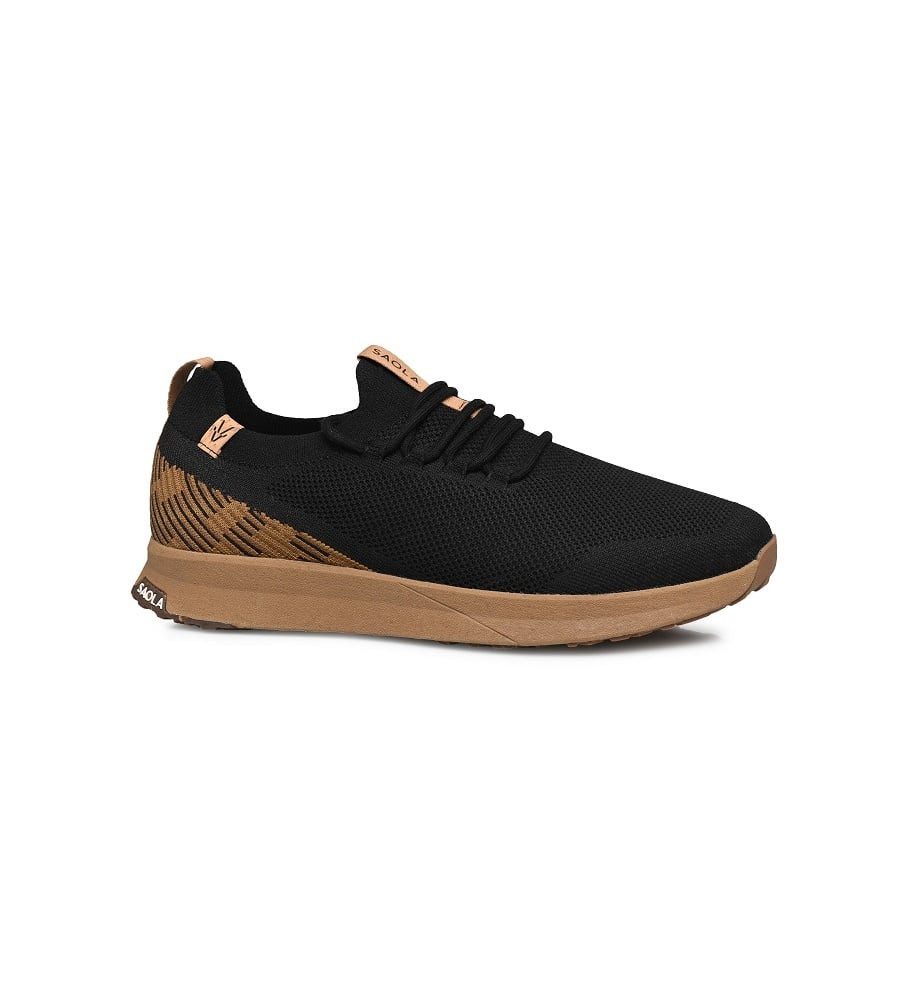 SAOLA Tsavo 2.0 Waterproof (gestricktes Obermaterial, wasserdicht) schwarz Sneaker