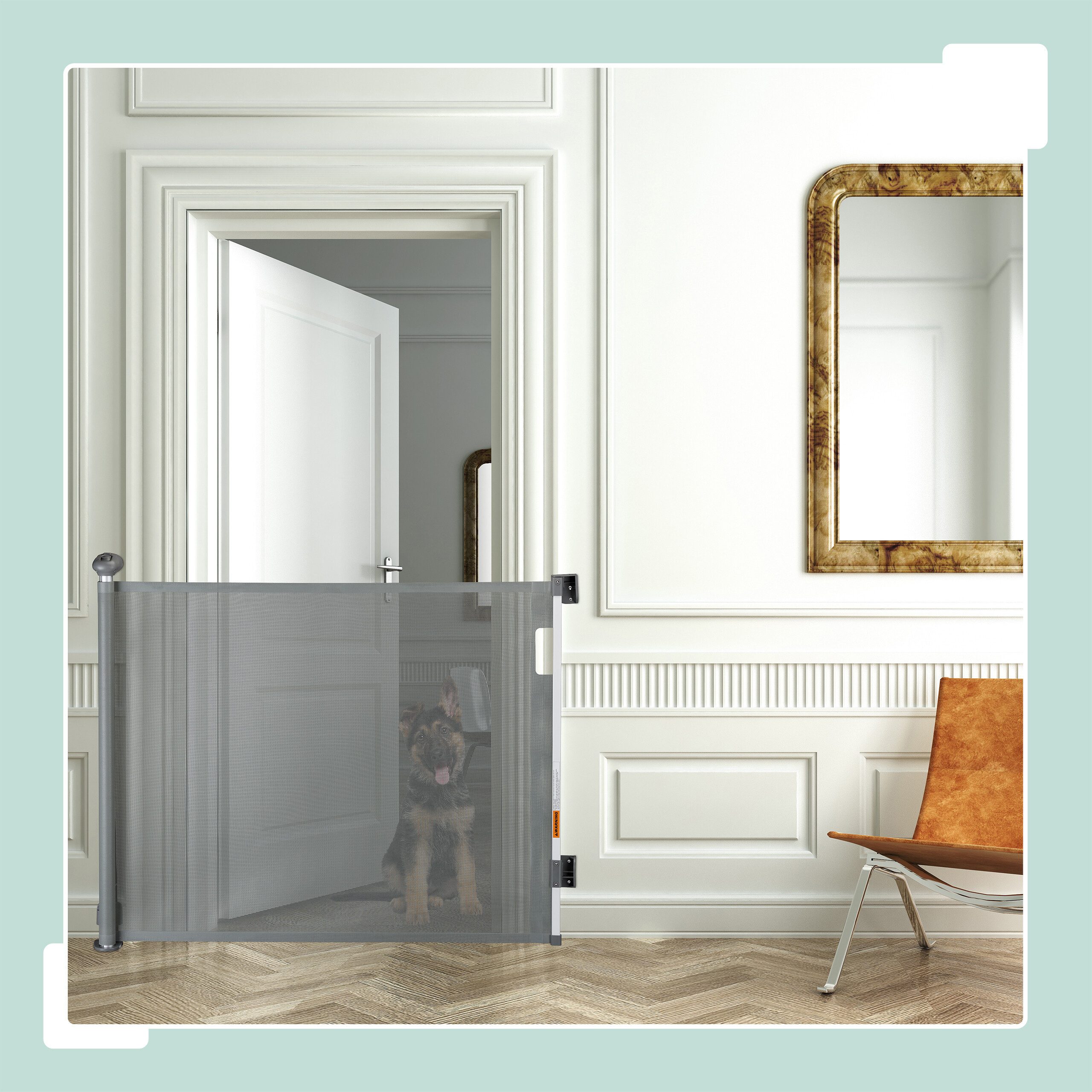 relaxdays Universalschutzgitter Treppenschutzgitter Design B 70-180 günstig online kaufen
