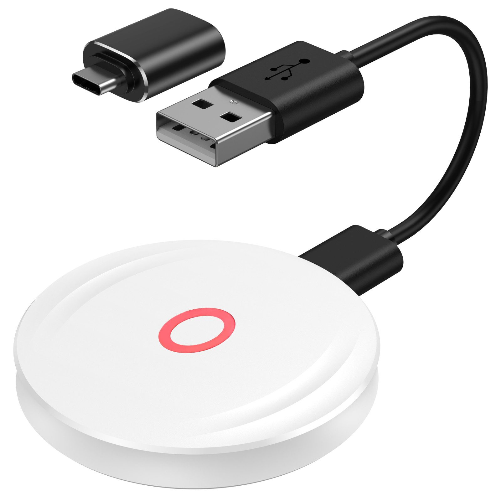 poweradd pro Wireless CarPlay Adapter für Auto, 2025 Upgrade Plug & Play Dongle Audio- & Video-Adapter CarPlay Nachrüsten für werkseitig kabelgebundenes CarPlay, wandelt zu Kabel in kabellos um, kompatibel mit iPhone iOS 10+ & Autos ab 2015