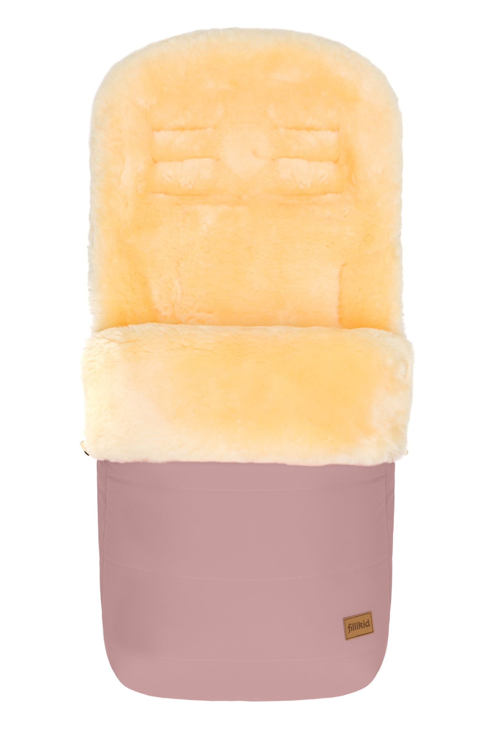 Fillikid Fußsack Fillikid Winterfußsack Bernina Lammfell Exclusiv, warmer Winterfußsack mit echtem Merino-Lammfell wasserabweisend und windabweisend für Babys im Alter von 0 bis 24 Monaten Oberteil abnehmbar
