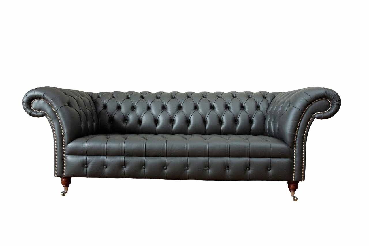 JVmoebel Sofa Chesterfield Design Luxus Polster Sofa Couch Sitz Leder Neu Sofa Neu, Made In Europe