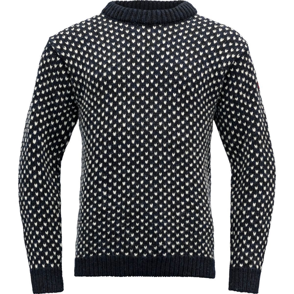 Devold Sweatshirt Nordsjø Wool Sweater Hochwertiger Norweger-Pullover aus 100 % Wolle, ideal für Wandern und