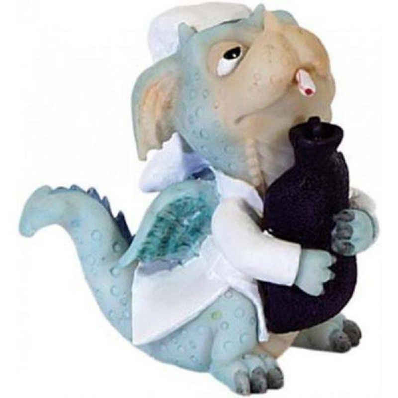 Funny Dragon Dekofigur Dekofigur Funny Dragon Lustiger Drache Get Well Soon Höhe 7 cm Kunststoff