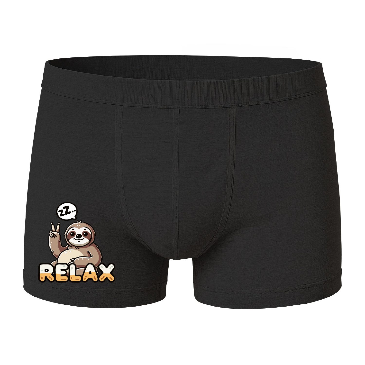 deinshirt Boxershorts Boxershorts Relax Faultier mit Motiv bedruckt günstig online kaufen