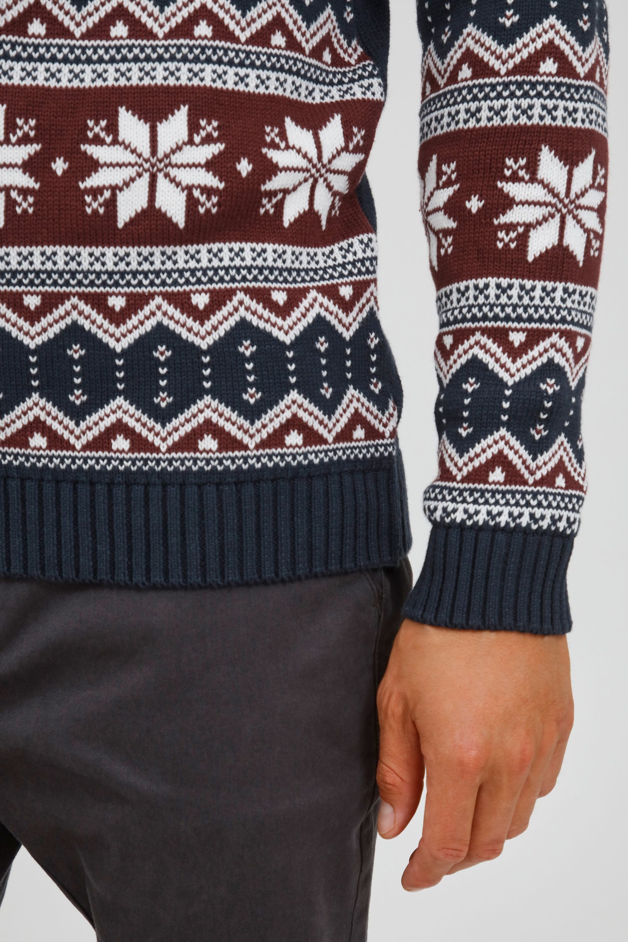 !Solid Troyer SDWinoldo Troyer mit Weihnachts-Strickmuster