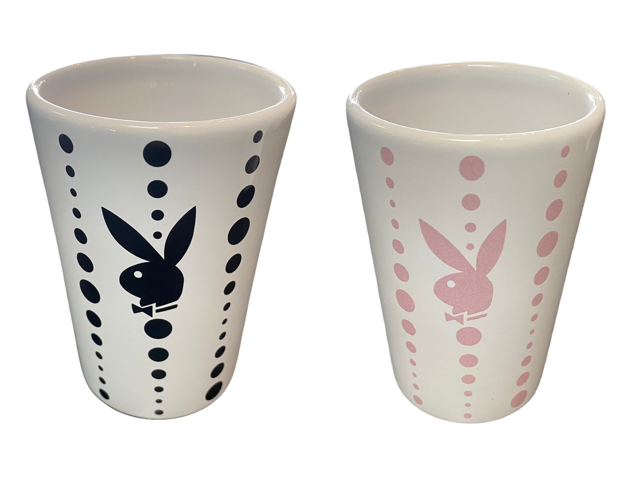 PLAYBOY Zahnputzbecher Playboy Home 2er Set Bunny Becher Zahnputzbecher Tri günstig online kaufen
