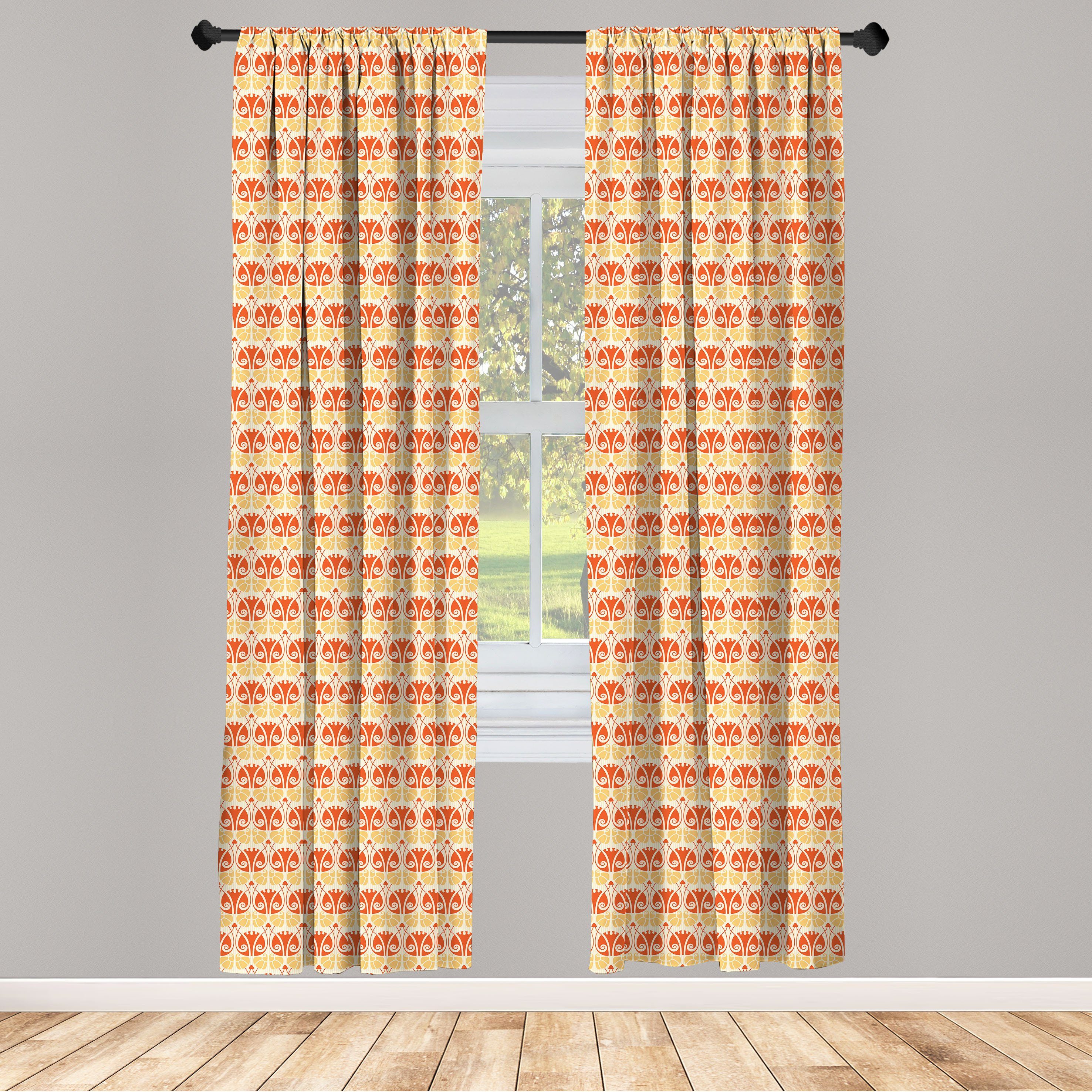 Gardine Vorhang für Mushroom Wohnzimmer Jugendstil Abakuhaus, Microfaser, Schlafzimmer moderne Dekor