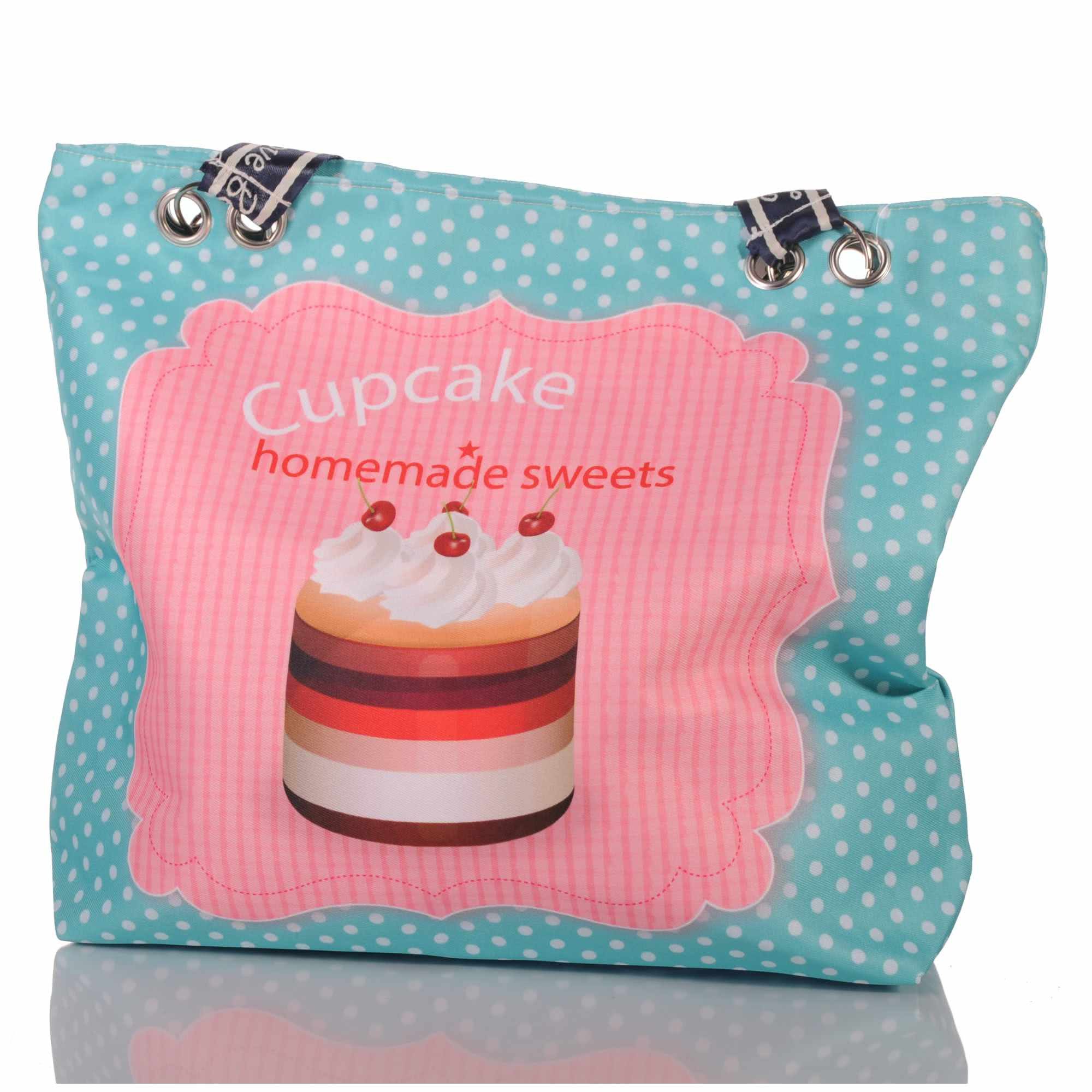KMISSO Umhängetasche Strandtasche Cupcake Design30754 (1-tlg), im eleganten Look