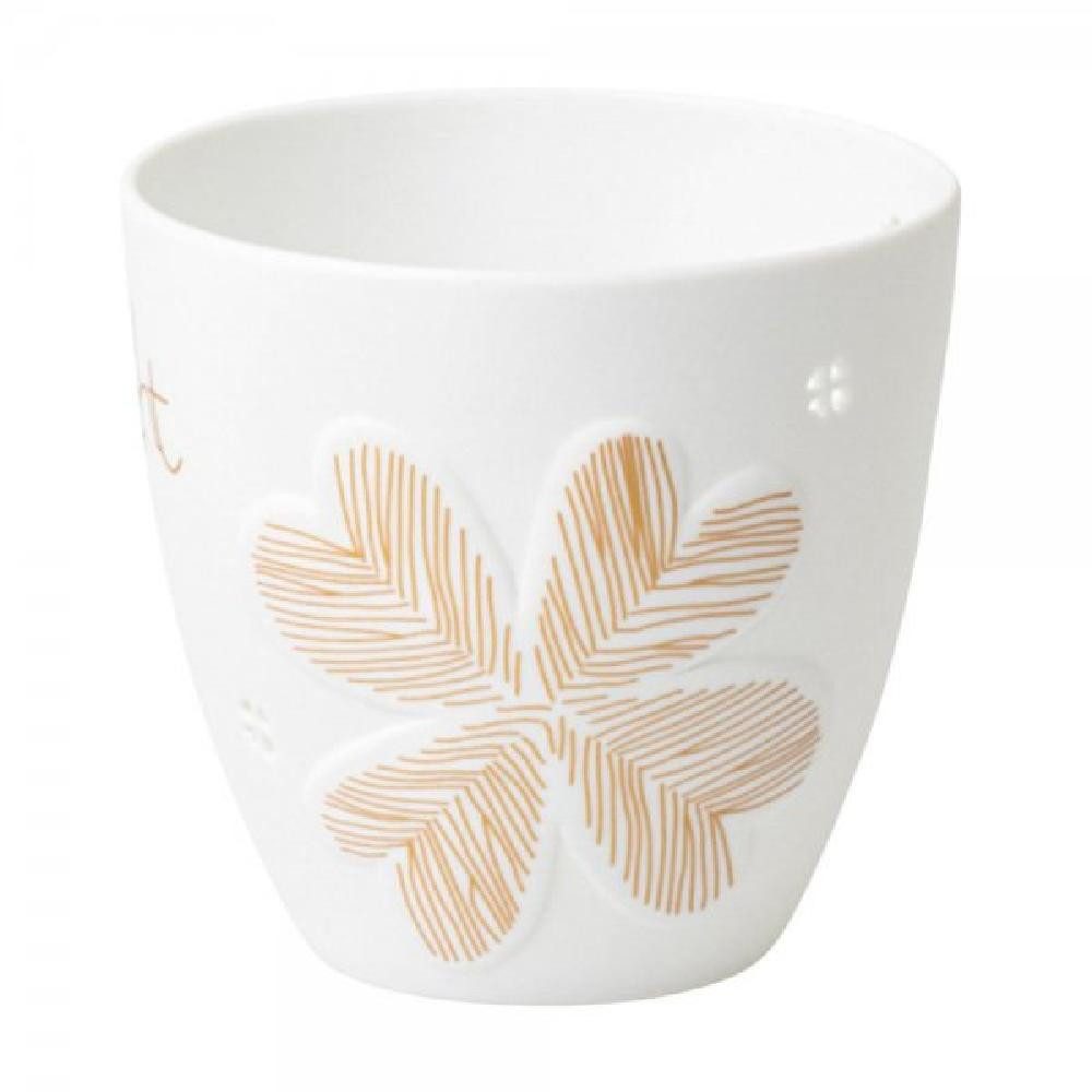 Räder Kerzenhalter Design Teelichthalter Poesielicht Glückslicht Weiß-Gold günstig online kaufen