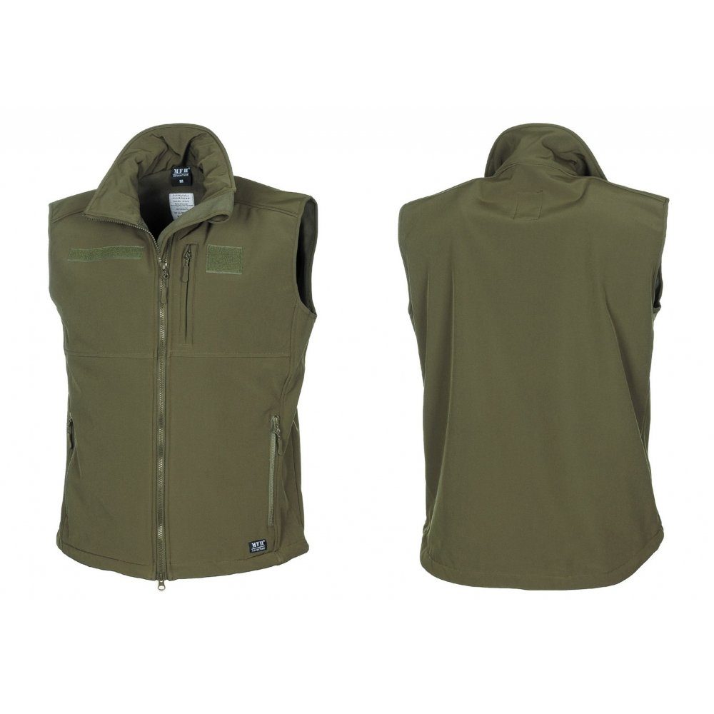 MFH Softshellweste Soft Shell Weste, Allround, oliv - M günstig online kaufen