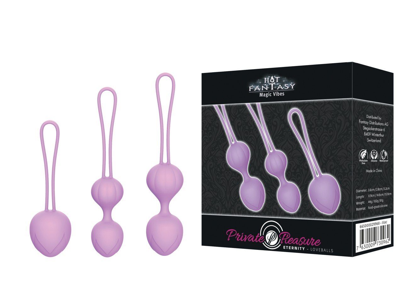 Balls Eternity Set FANTASY Farben) HOT Pleasure Private Liebeskugeln Fantasy purple (div. Hot -