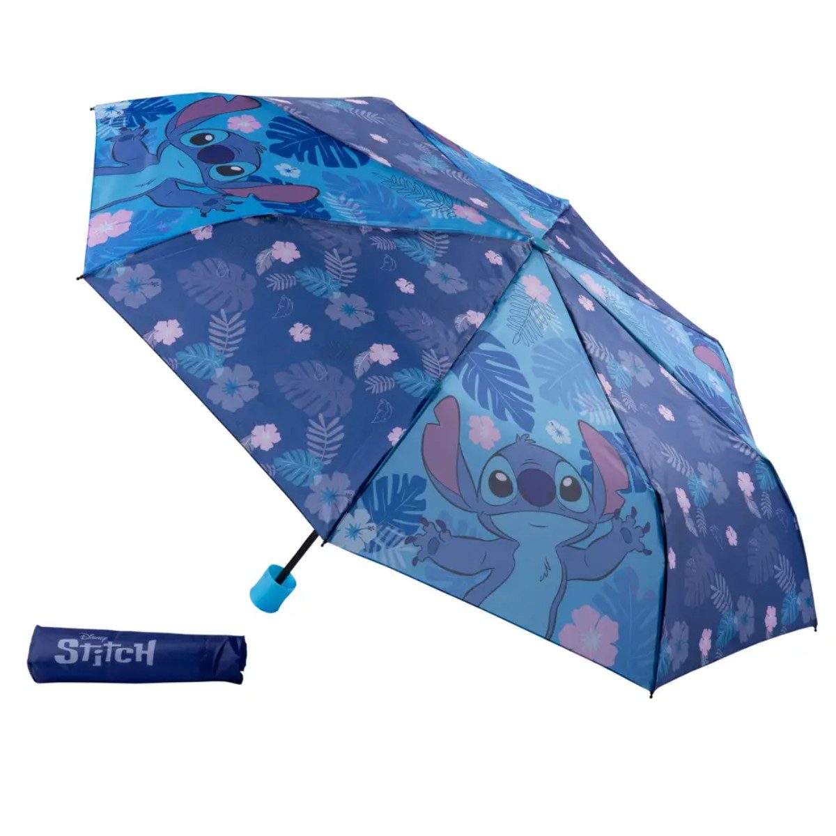 Lilo & Stitch Stockregenschirm 94 cm breit Kinder Schirm Regenschirm für Alltag und Freizeit