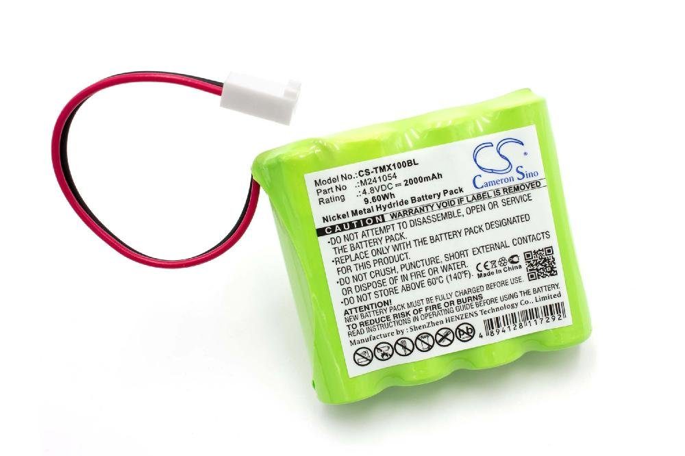 vhbw kompatibel mit Teleradio LI-TX-MD10, LE-TX-MX10, LI-TX-MN6 Akku NiMH 2000 mAh (4,8 V)