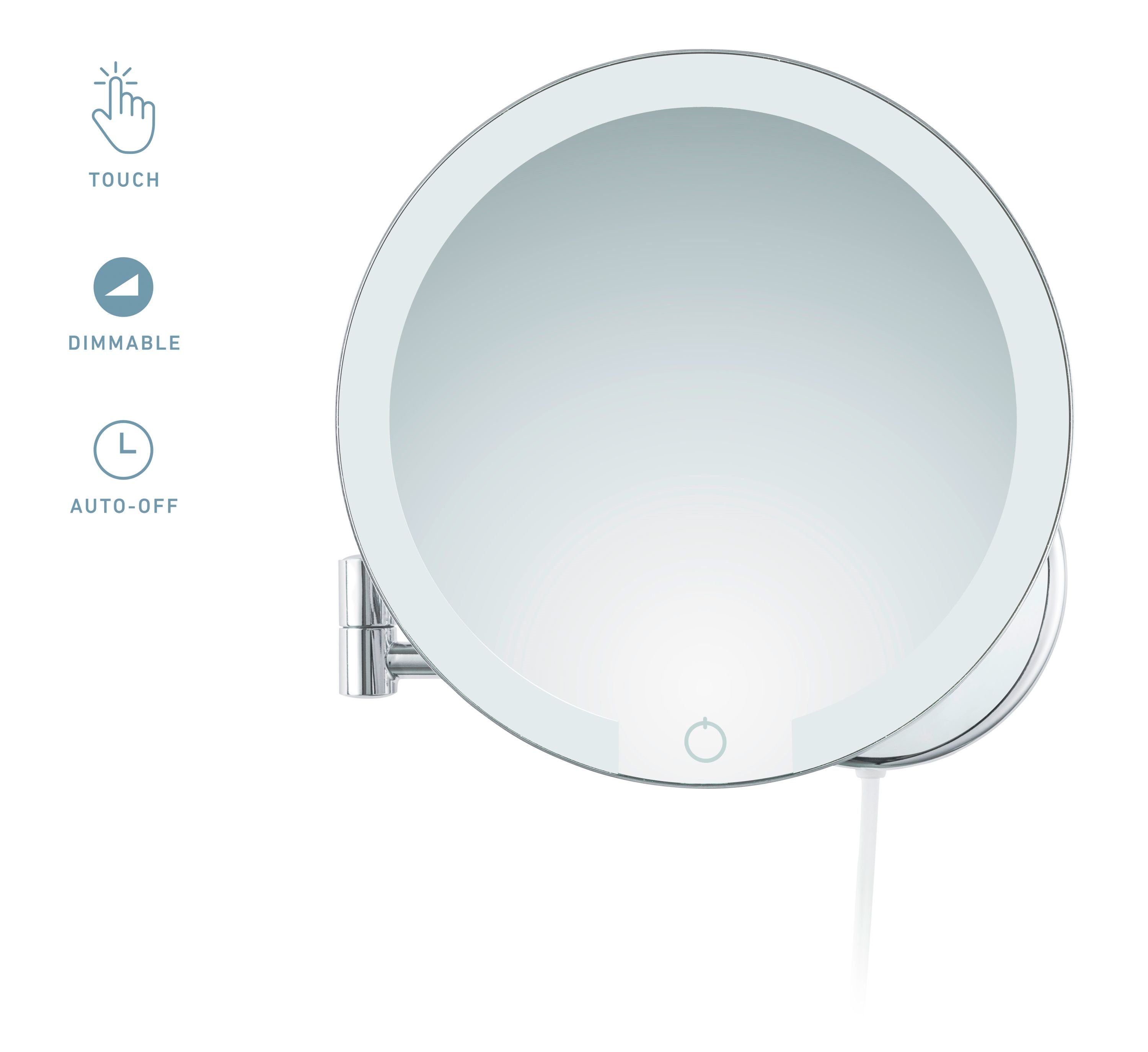 Libaro Kosmetikspiegel Siena, LED Kosmetikspiegel 7x Vergrößerung