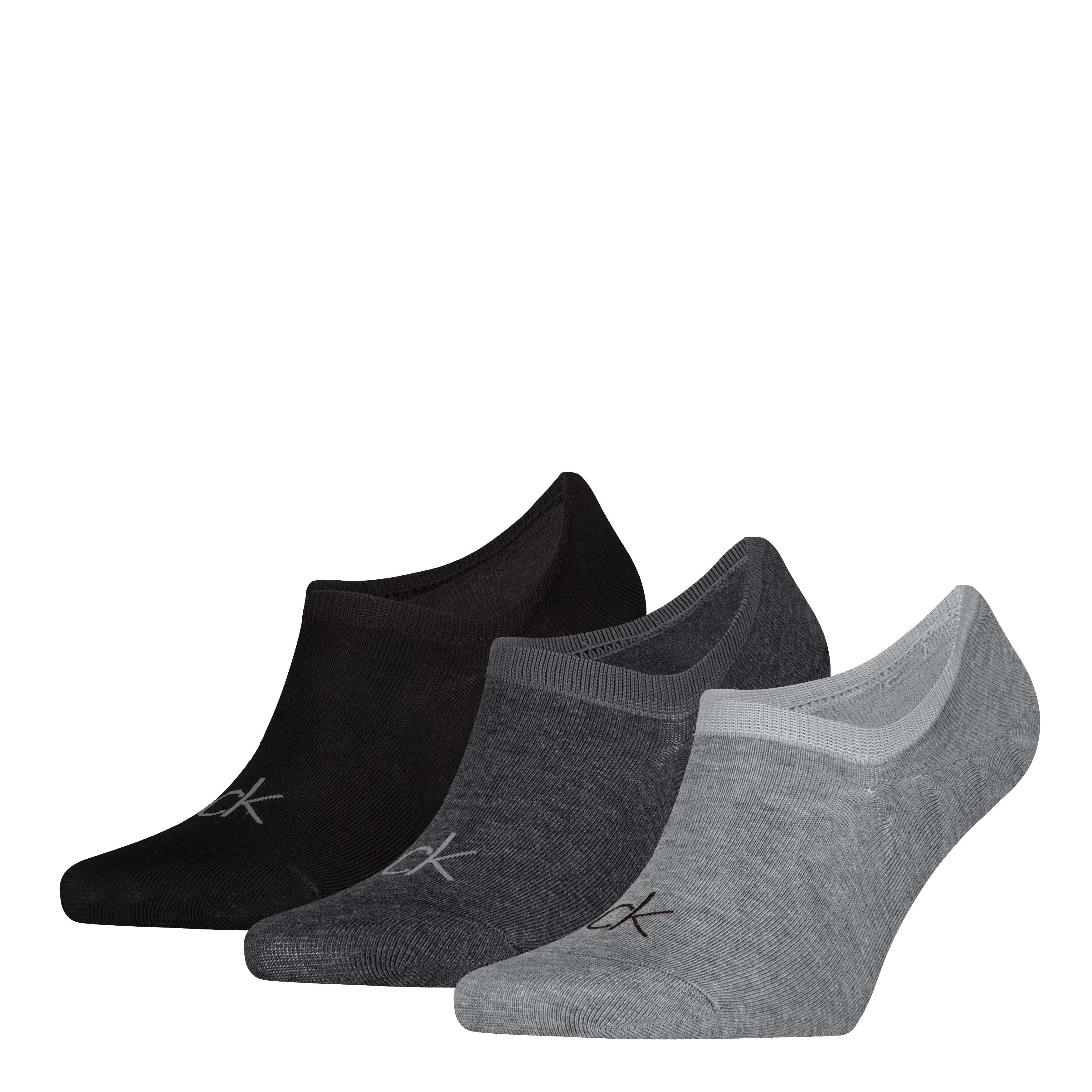 Calvin Klein Füßlinge CK MEN FOOTIE HIGH CUT (3 Paar) hoch geschnittene Silhouette, Cotton-Mix