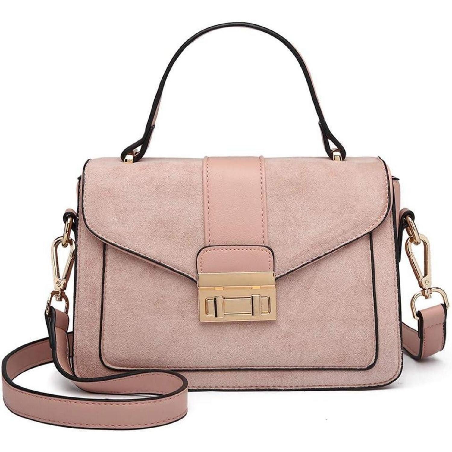 Henkeltasche Damen Handtasche Klein Schultertasche Kunstleder Henkeltasche