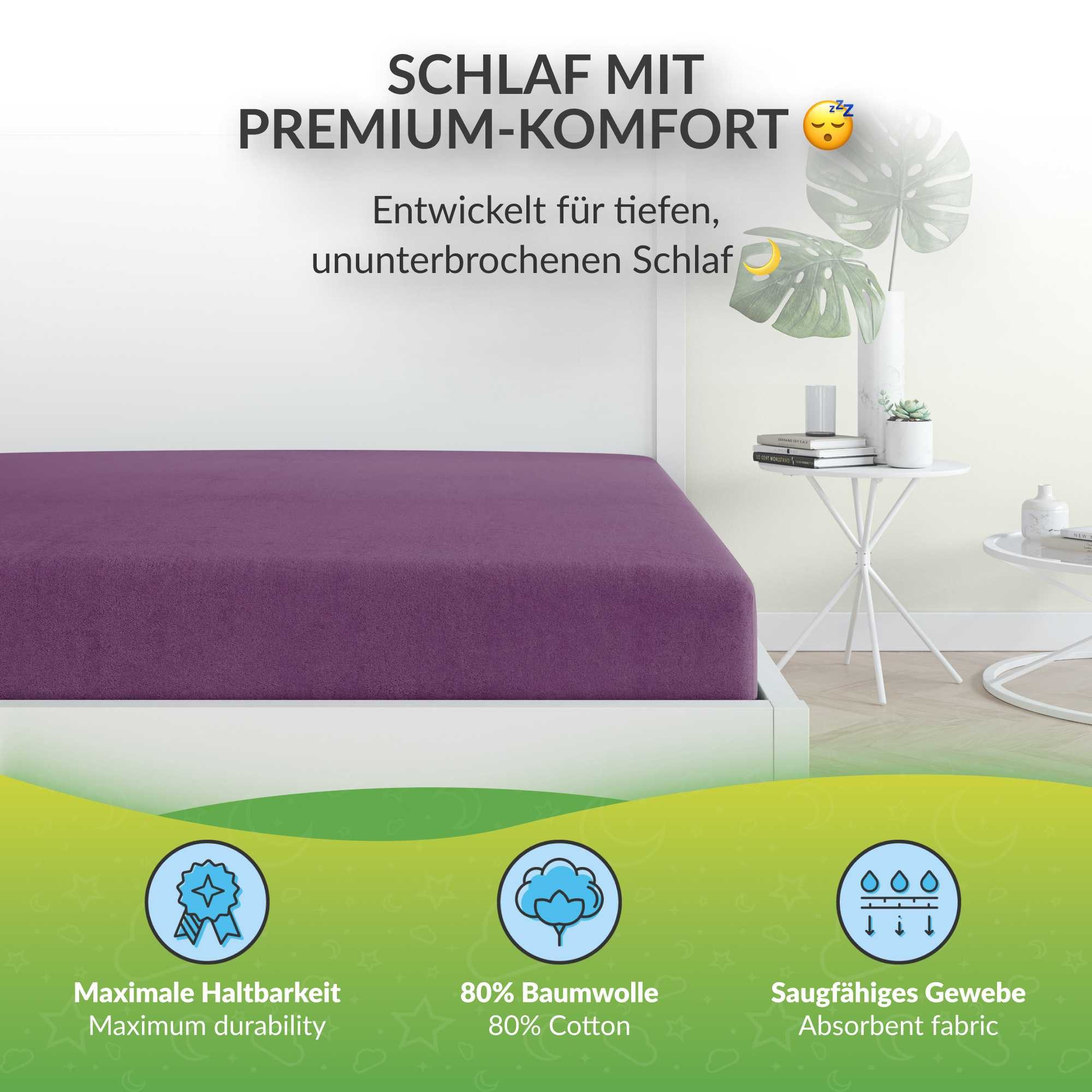 etérea Himmlische Qualität Spannbettlaken etérea Frottee günstig online kaufen