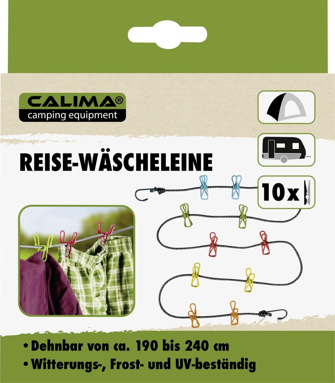 Camping-Reise-Wäscheleine CALIMA Wohnwagenschutzhülle Calima