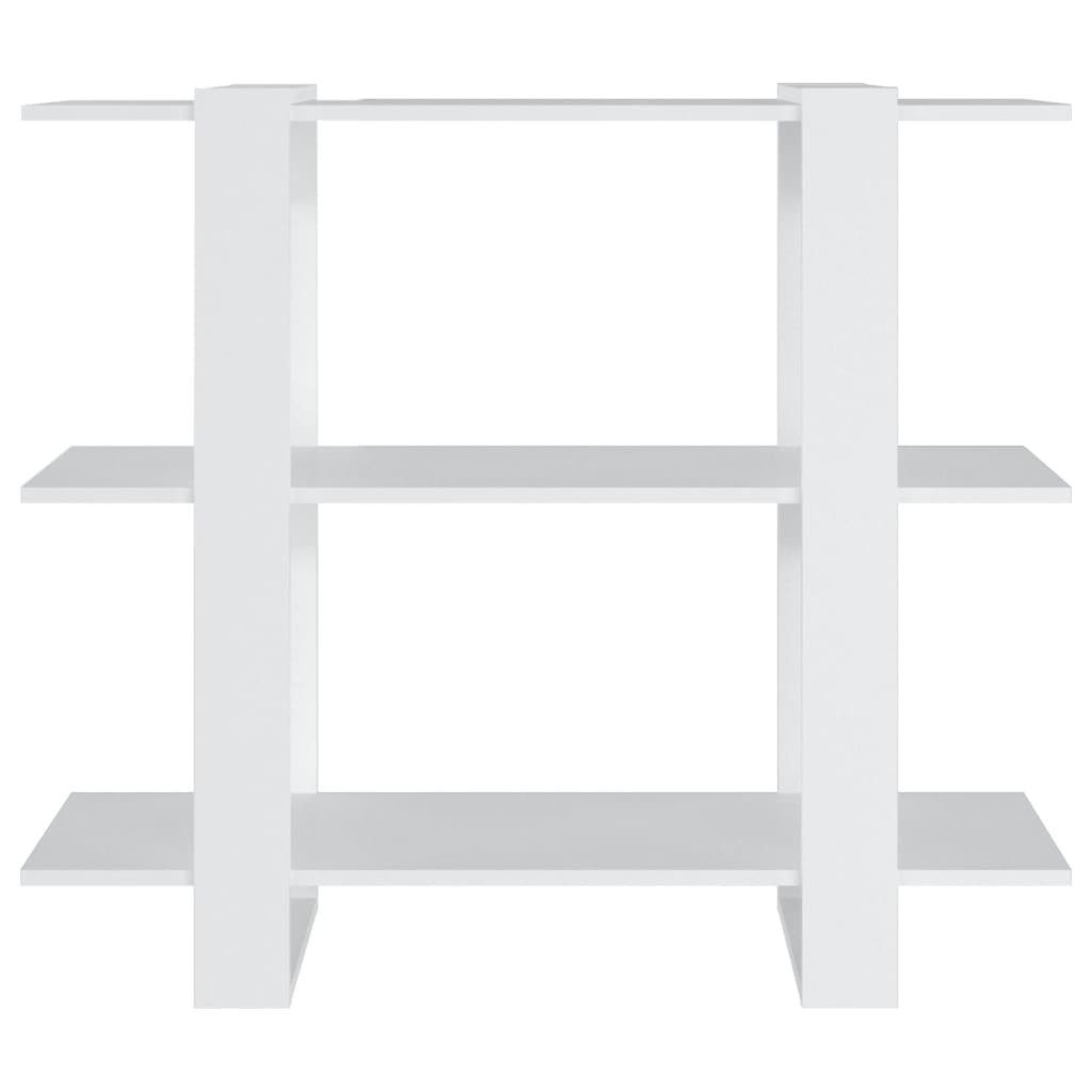 vidaXL Bücherregal Bücherregal/Raumteiler Weiß 100×30×87 cm, günstig online kaufen