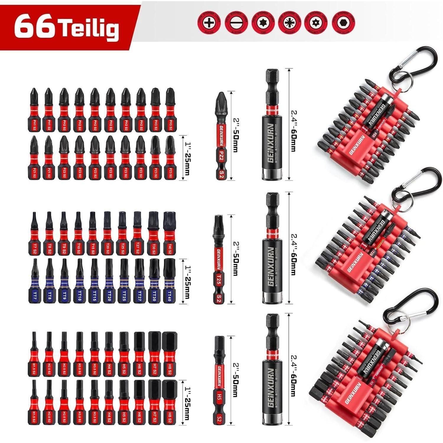 ASTA 36tlg. Schlag-Bitset – Torx, PH, PZ, HEX, Id Produktbild-Vorschau 2