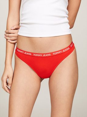 Tommy Hilfiger Underwear String 3P CLASSIC THONG (EXT SIZES) (Packung, 3-St., 3er) mit Tommy Jeans Logo-Elastikbund