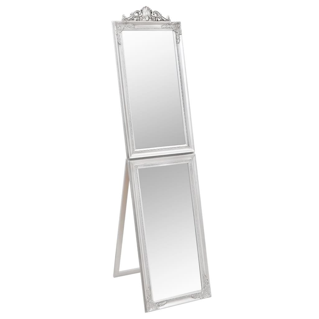 vidaXL Spiegel Standspiegel Silbern 40x160 cm (1-St)