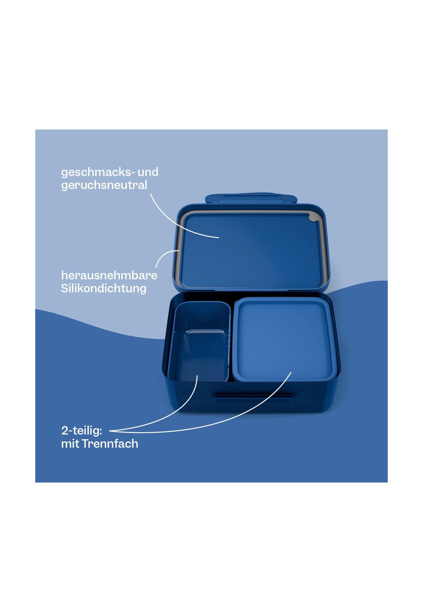 ergobag Lunchbox Brotdose ., Kunststoff, (Brotdose, 1-tlg., 1x Brotdose), spülmaschinengeeignet