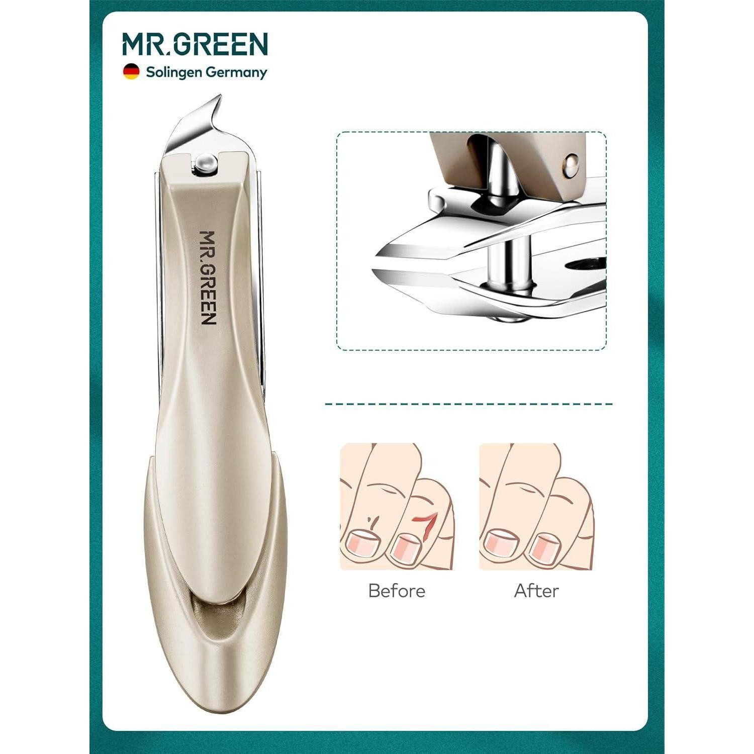 LuxusKollektion Nagelknipser-Set Nagelknipser Set 3-teilig rostfreier Edelstahl Lederetui