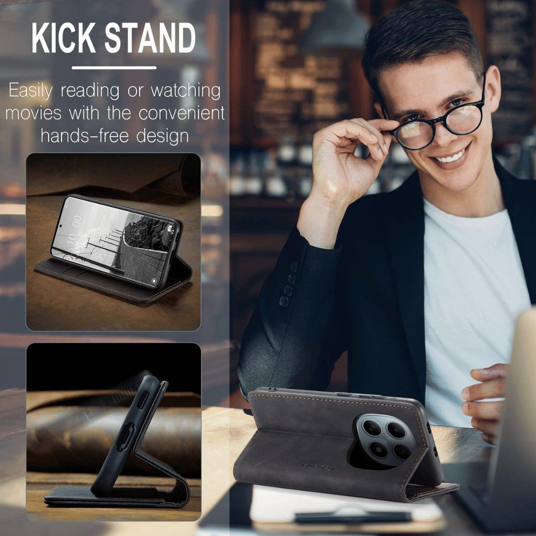 SmartUP Smartphone-Hülle für Xiaomi Redmi Note 15 / Pro / Pro+ 4G / 5G Klapphülle Tasche Case 6,83, Integrierte Standfunktion, zwei Kartenfächer – Bild 5 von 5