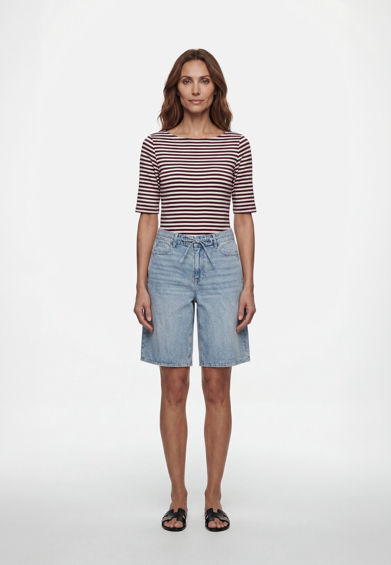 Zero Shorts Damen mit Bindegürtel Gürtel