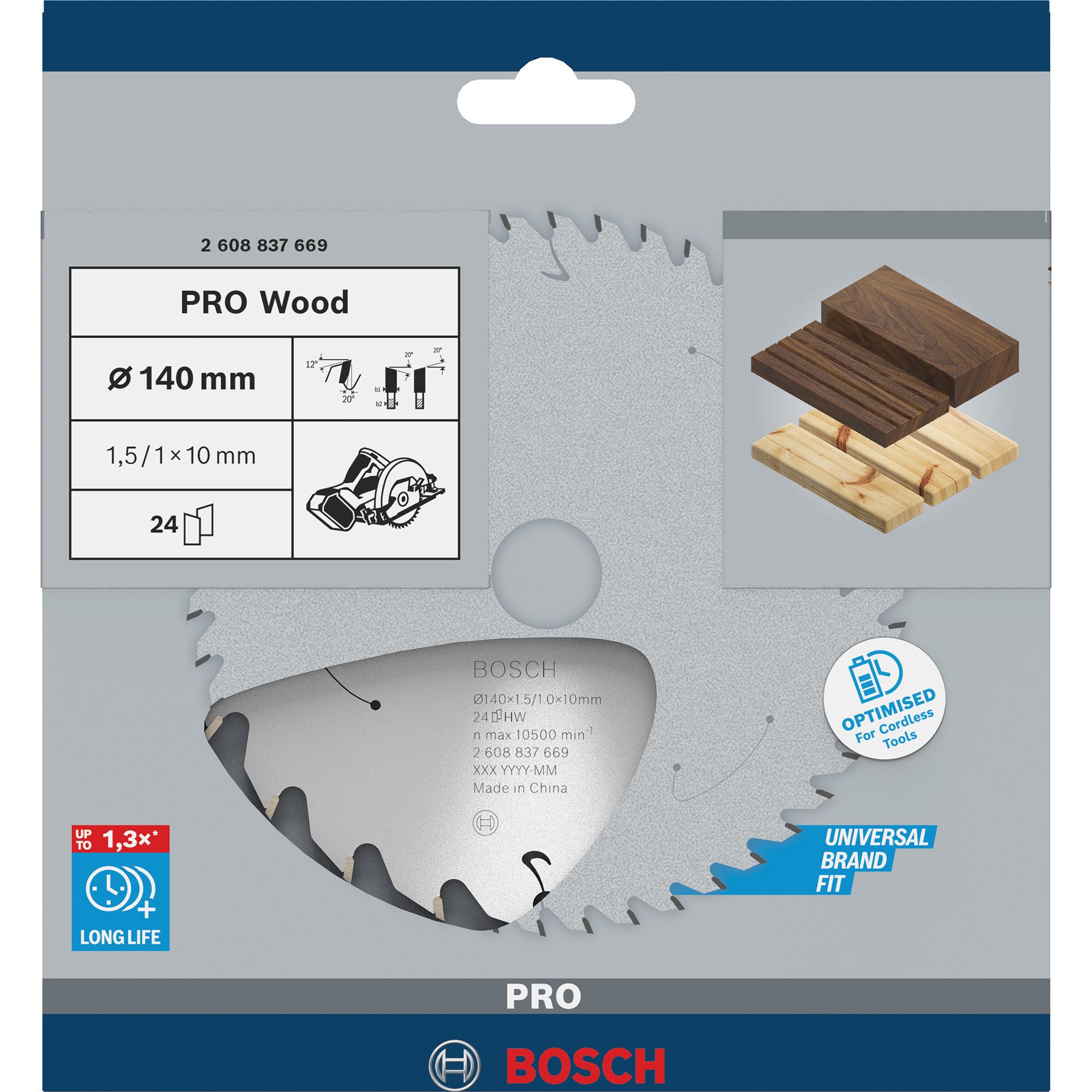 Bosch Professional Sägeblatt Bosch Professional PRO Wood cordless