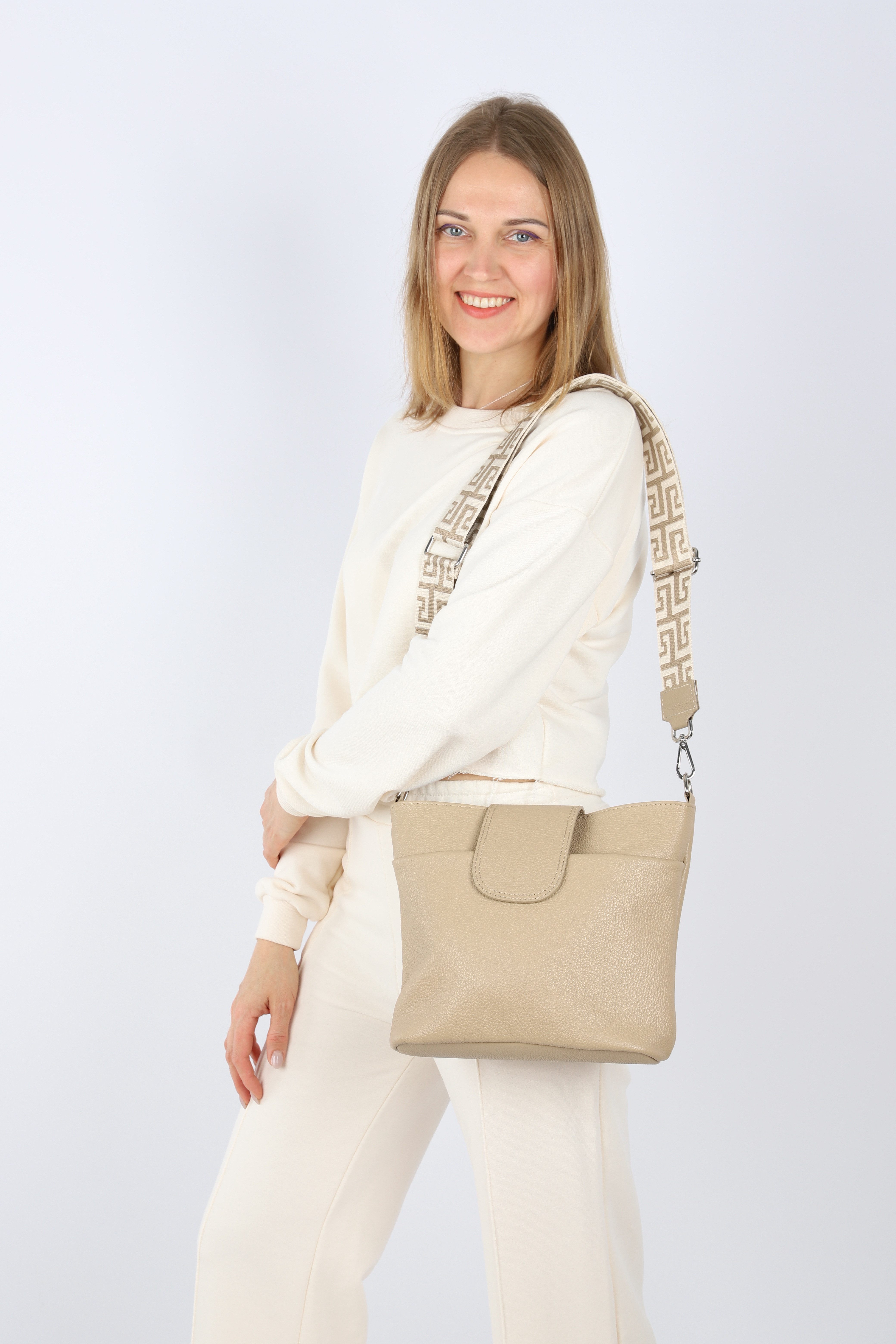 MIRROSI Umhängetasche Damen, Crossbody Bag, Echtleder Made in Italy (1 Tasc günstig online kaufen
