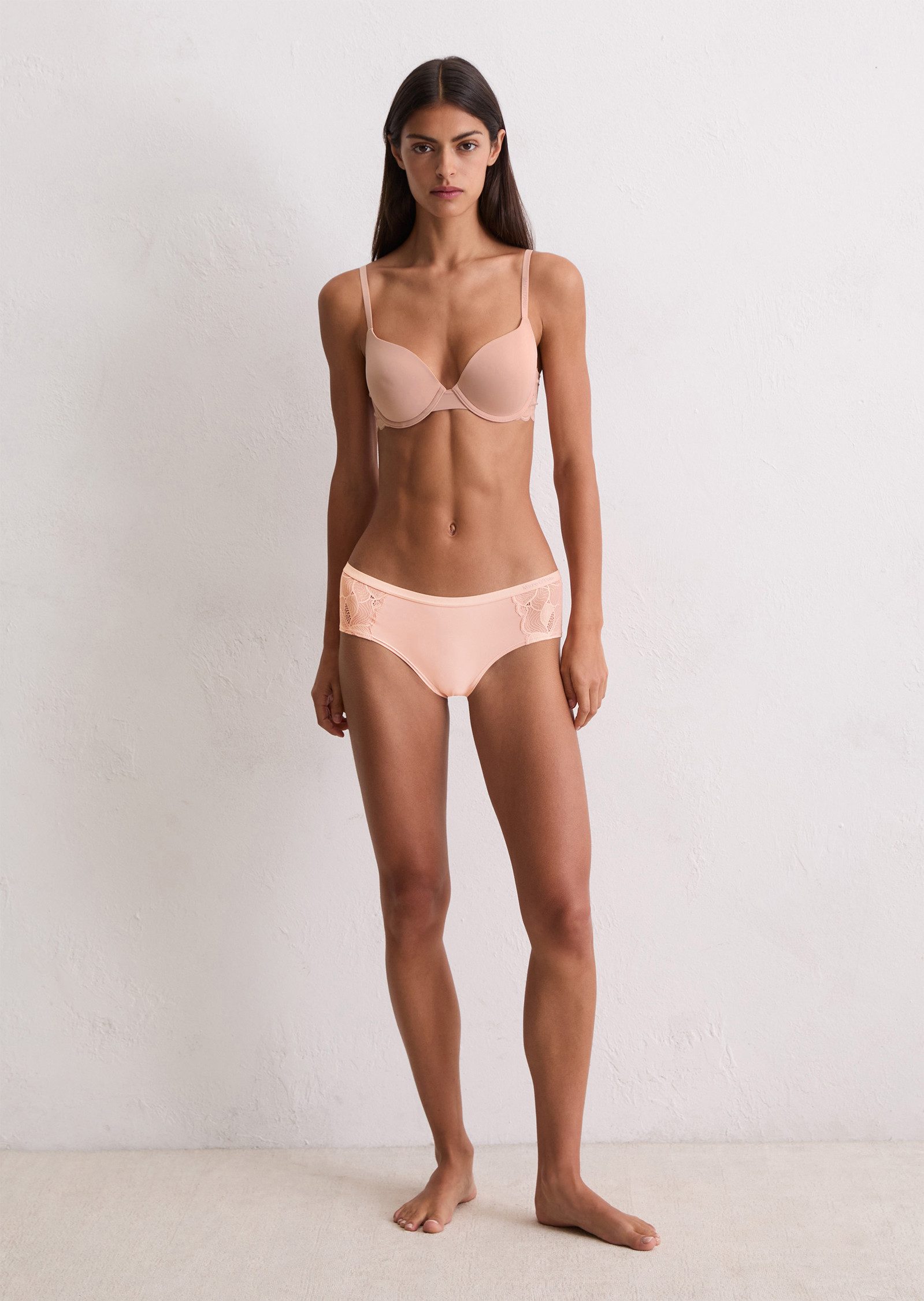 Marc O'Polo Hüftpanty Tender Lace elastischer Bund, Spitzen-Details, weich, feminin, Microfaser