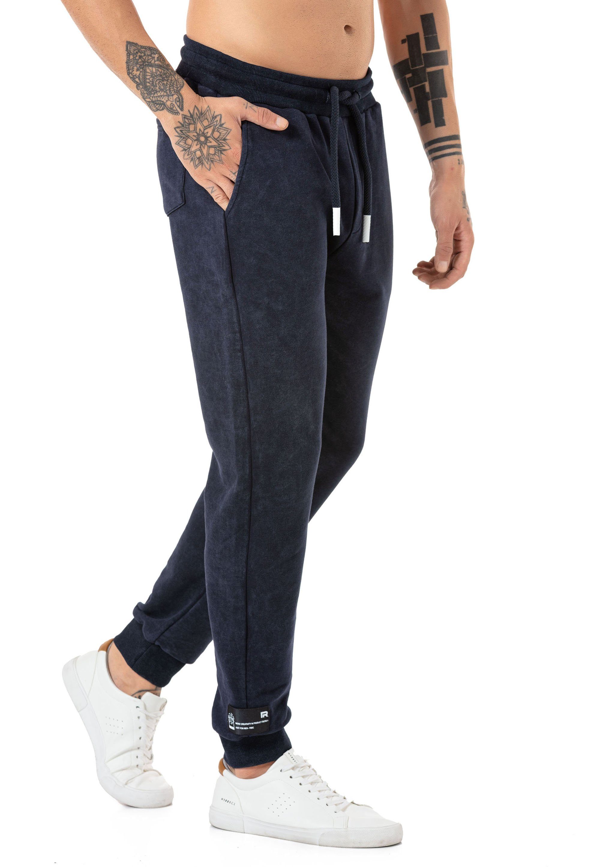 Jogginghose mit Waschung Bequeme Sweatpants mit modernem Look