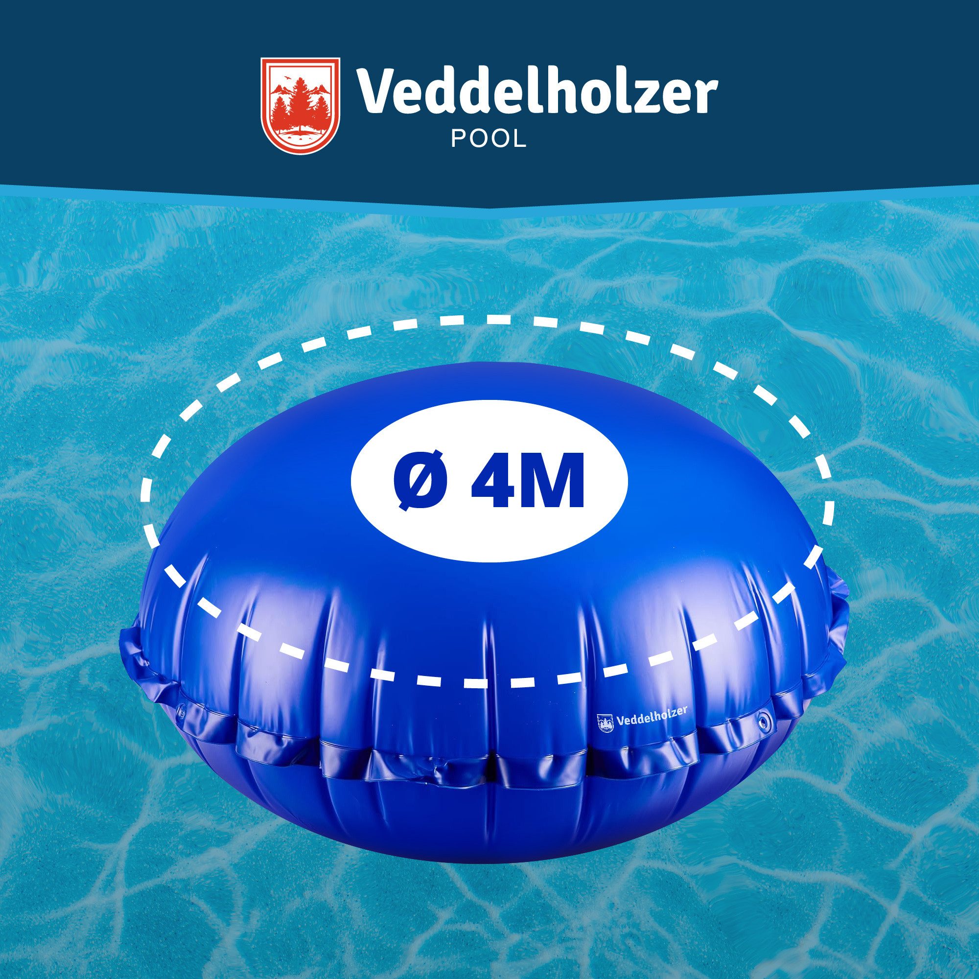 Veddelholzer Garten aufblasbare Whirlpoolabdeckung Poolkissen Winter günstig online kaufen