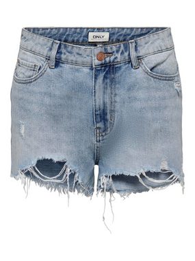 ONLY Jeanshotpants ONLPACY HW DNM SHORTS NOOS mit Destroyed Effekt