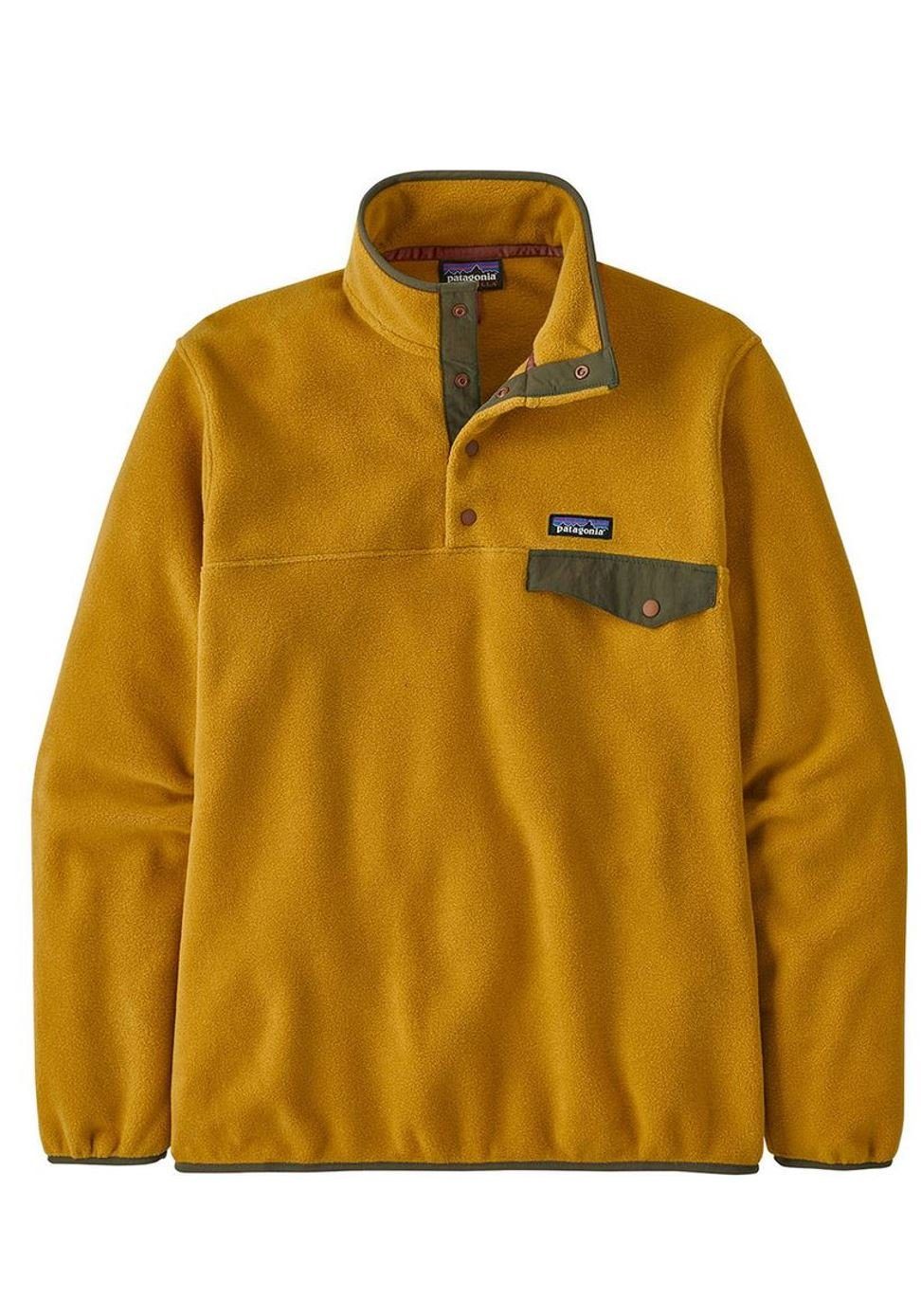 Patagonia Sweatshirt, Patagonia Herren Pullover Synch Snap P/O gold