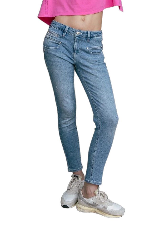 Freeman T. Porter Stretch-Jeans FREEMAN T. PORTER ALEXA HIGH WAIST CROPPED S-SDM morning 25538 6046.F2