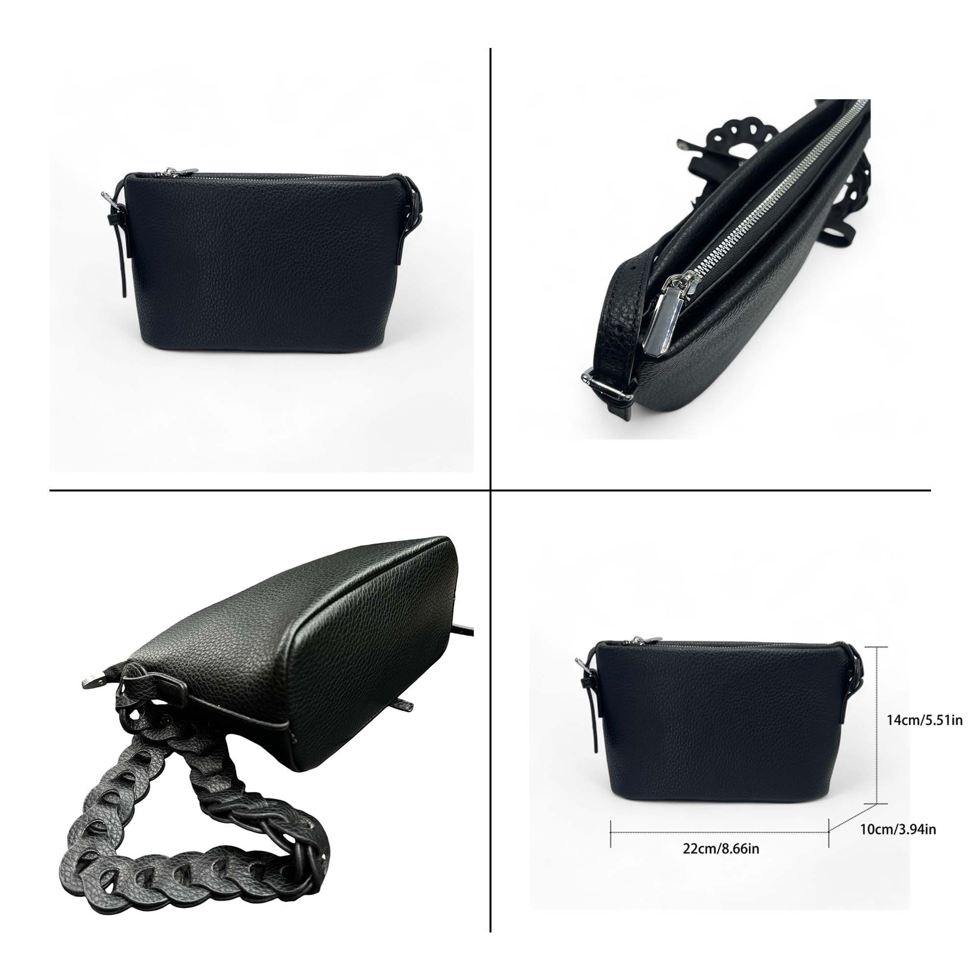 Cocopop Studio Umhängetasche Damenhandtasche, Zwei-Wege-Tasche, gewebter günstig online kaufen