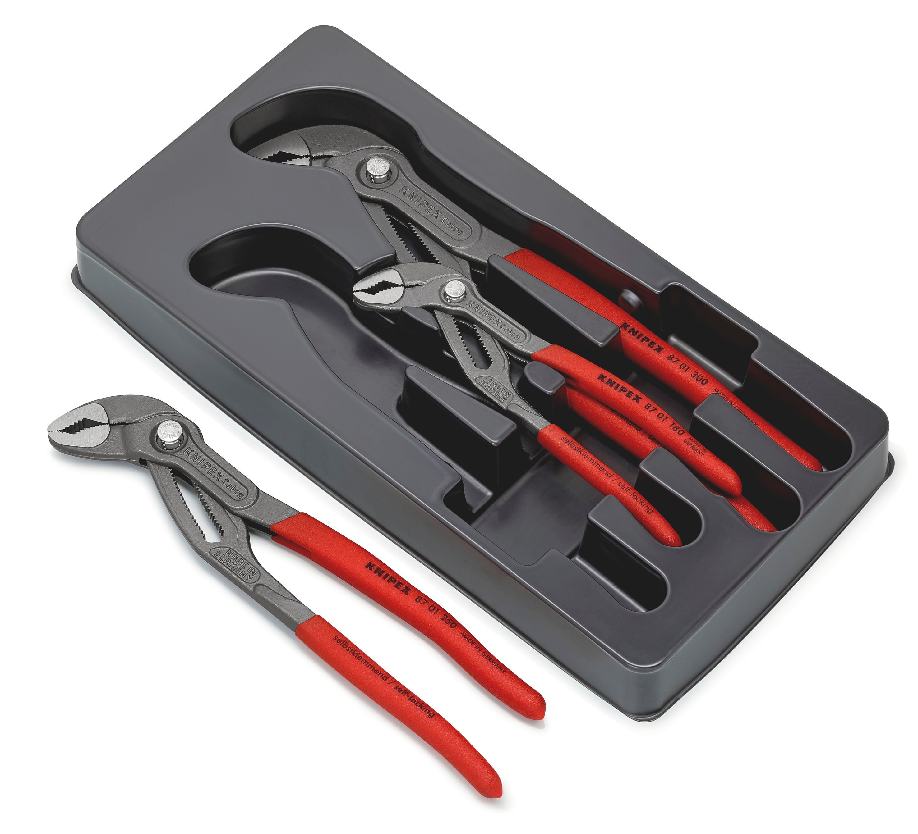 Knipex Zangenset 00 20 09 V02 Cobra®-Paket, (SB-Karte/Blister) 1-tlg